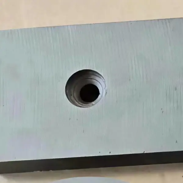 铁氧体磁铁方块 F6X4X1inch 带孔磁选机大方块