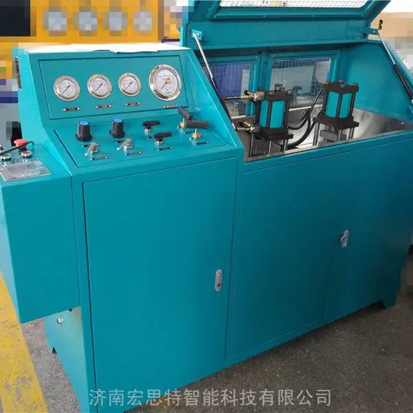 船用法兰柱塞阀强度试验机 柱塞阀船用密封性测试台 HST