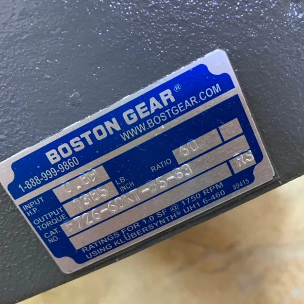 优势供应 BOSTON GEAR 减速箱 F726-60KT-B5-G3