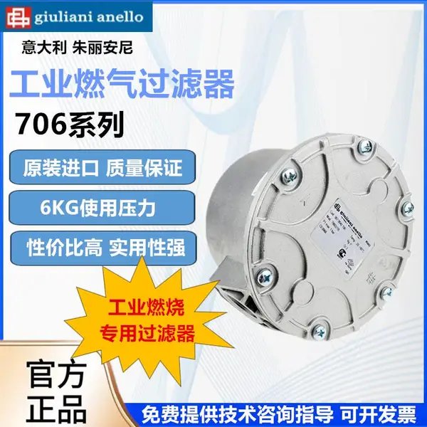 正品朱丽安尼giulian燃气过滤器70631/6B/工业燃烧燃气过滤器阀门