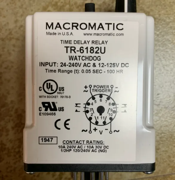 供应 MACROMATIC 时间继电器 TR-6182U