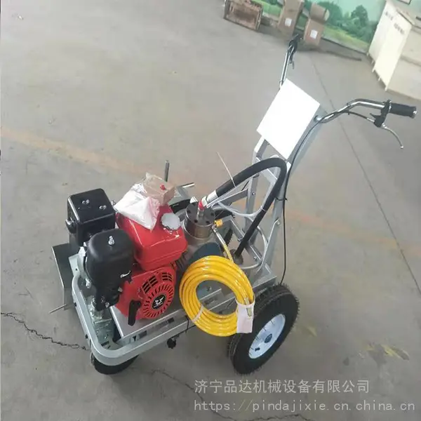 塑胶跑道冷喷划线机 手推式小型停车位标线机 环氧地坪划线机