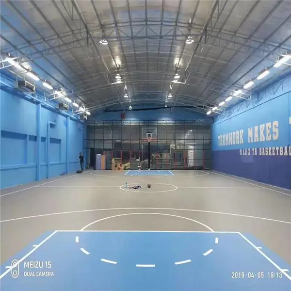 pvc球场地板 篮球场塑胶地坪 塑胶篮球场尺寸