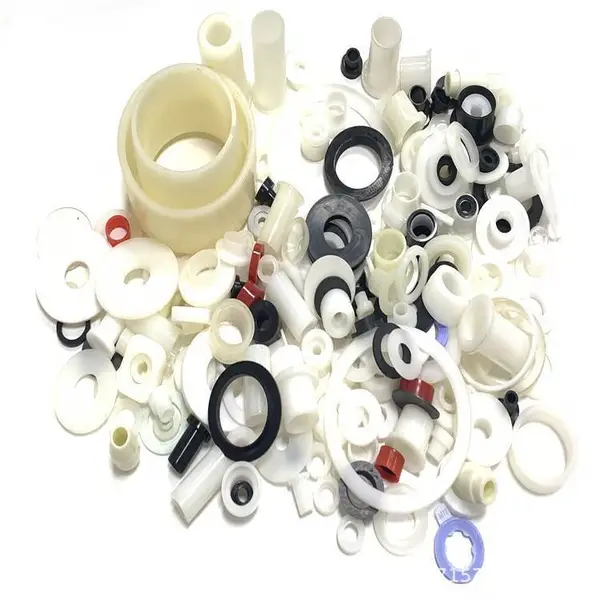 四氟塑料垫片 PTFE***黑色平垫圈 车制任意尺寸铁氟龙密封垫