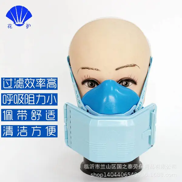 防尘口罩3100自吸过滤式防颗粒工业粉尘呼吸器头戴式半面罩口罩