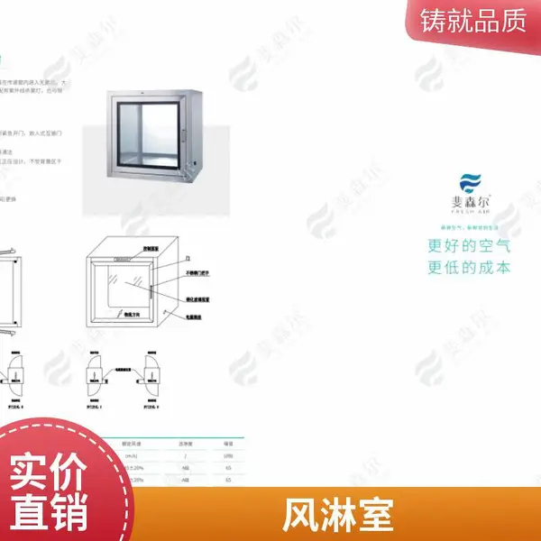除尘车间净化设备 自动感应门风淋室 多面吹风淋房 斐森尔