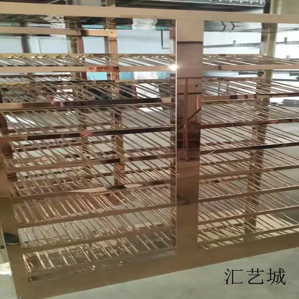 不锈钢酒柜 钛金拉丝不锈钢酒柜 酒店装饰酒架 彩色不锈钢酒架定制
