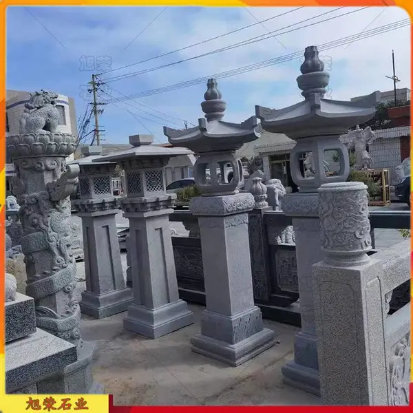 园林照明日式石灯 寺庙石雕长明灯 户外广场装饰石雕灯笼