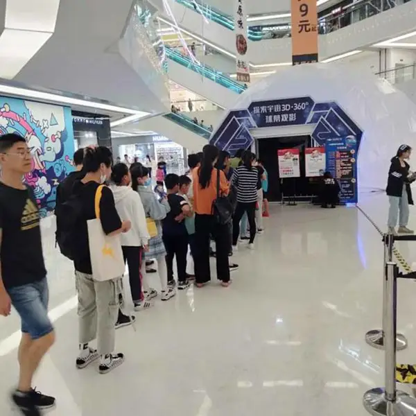 钢骨架球幕影院,大型球幕影院,充气球幕影院