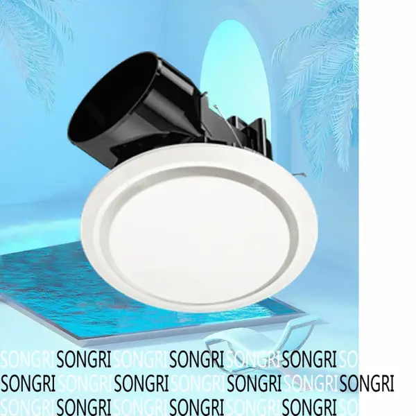 SONGRI上海松日八寸圆型换气扇圆圈面板CE出口认证吊顶排气扇浴室管道排风扇