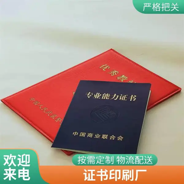 上岗创业培训证书印刷厂/专业能力培训合格证书印刷/培训合格证书