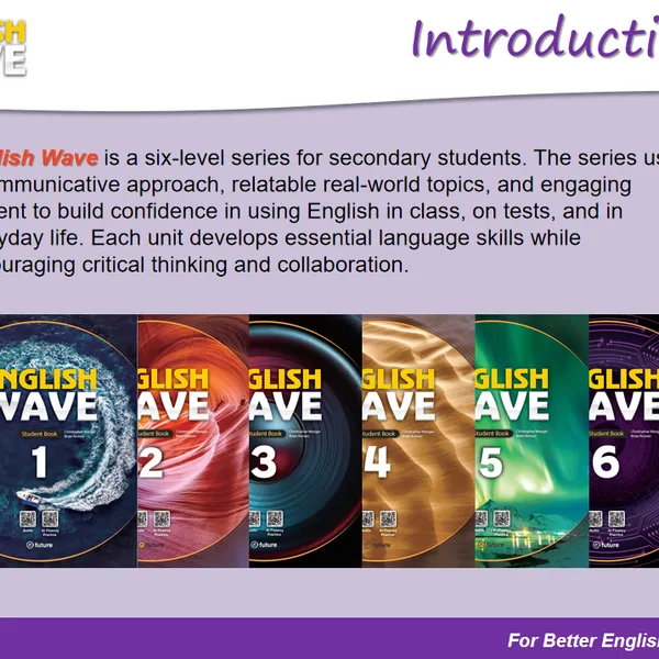 English Wave适合小学高段到初中的英语教材