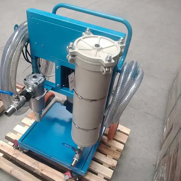 LYC-100A 移动式滤油机 不锈钢筒体两级过滤 嘉硕环保生产