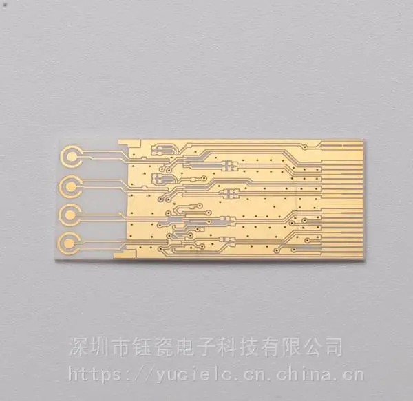 陶瓷电路板 陶瓷线路板 陶瓷基板 陶瓷镀铜 镀金 图形 DPC薄膜电路
