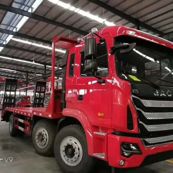 江淮牌XBZ5240TPB平板车厂家 九江压路机 打桩机运输车优惠价格