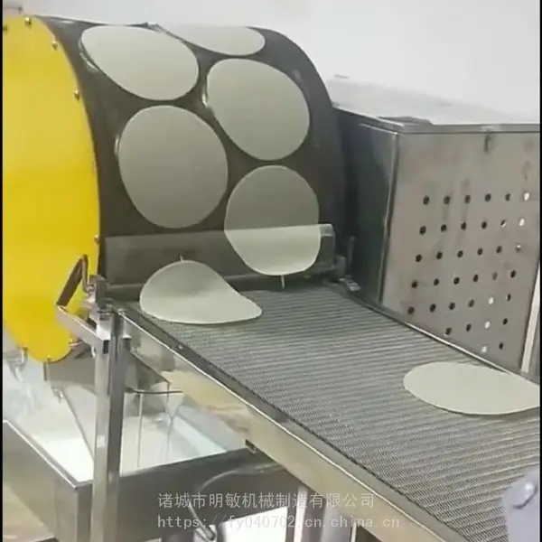 春卷制皮机器 春卷皮机多少钱 燃气加热春卷皮机 明敏 圆形面皮机