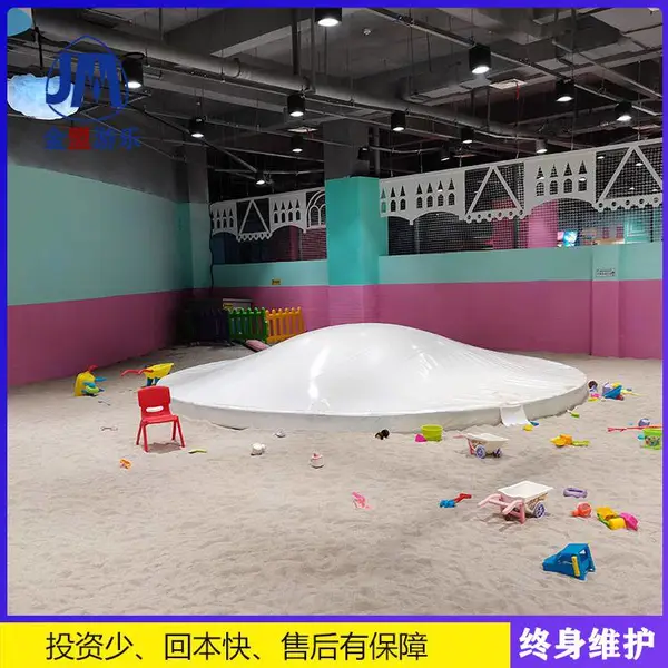 亲子健身公园科学三维结合采用膜结构拼接而成蹦蹦云设备