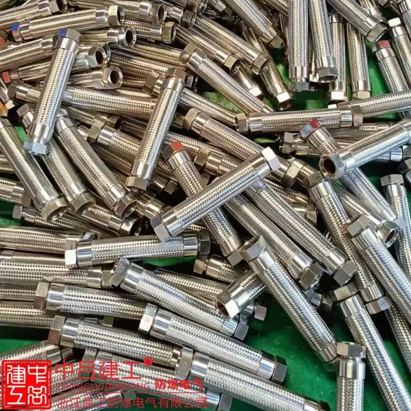 BNG不锈钢304防爆挠性管金属绕性接线6分DN20穿线编织软管连接管