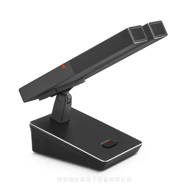 JRLON TM-200S 双咪头电容式有线话筒,双方管麦会议麦克风