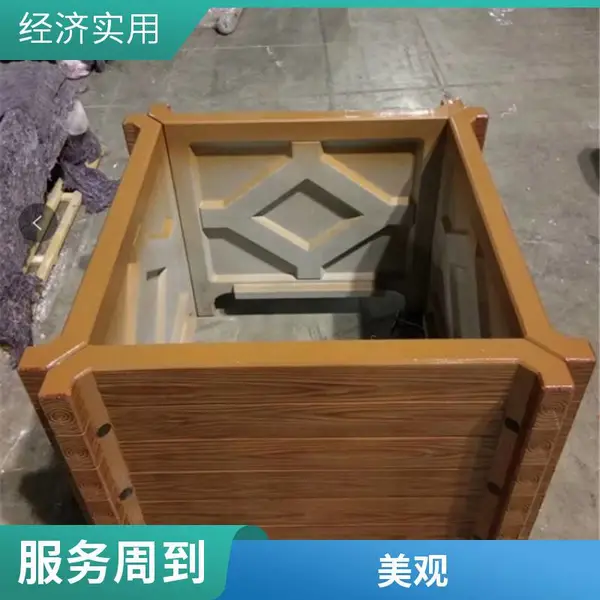 景观户外水泥仿木花箱 建设美丽乡镇绿植摆放花池子 混凝土种植箱