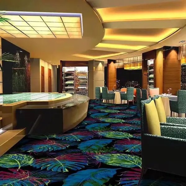 酒店公共区域满铺印花地毯耐磨色泽牢固高档酒店地毯可定制可上门铺装800g