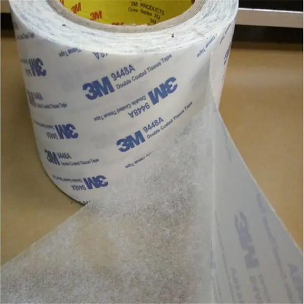 3M9448A白色半透明胶 进口3M无纺布双面胶带 屏幕维修无痕胶手撕胶