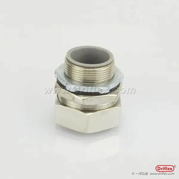 铜镀镍外螺纹180度金属软管直接头M16*1.5-M63*1.5
