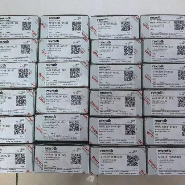 力士乐rexroth滚柱滑块R18243312X,BoschGroup-SP级高精度