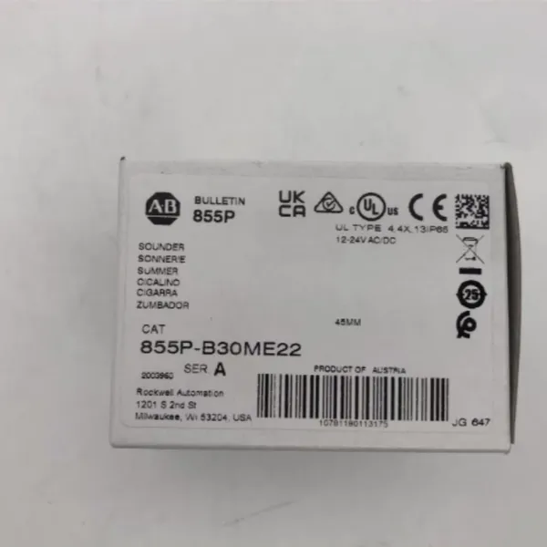 855P-B30ME22 罗克韦尔 AB 面板发声器