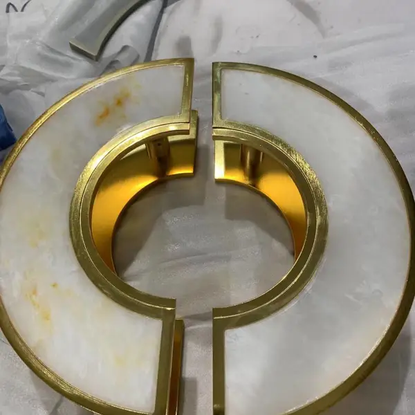 泰铵金属仿古玻璃门酒店别墅商场大门把手豪华玉石拉手把手可定制