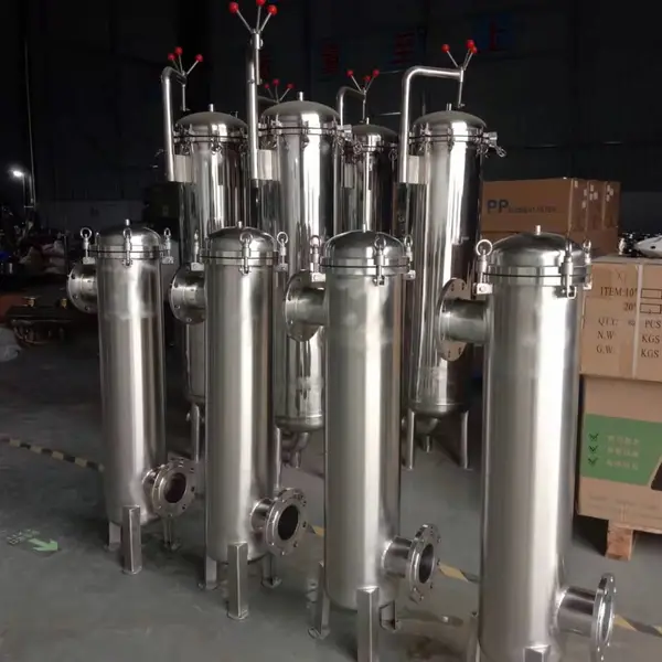 自来水泥沙处理器 不锈钢袋式污水处理设备循环水袋式过滤器实用