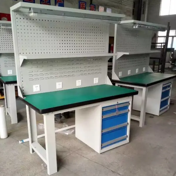 重型工作桌 工作台 钳工桌 车间操作台 作业 台 挂板式 苏 州厂家定制