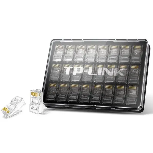 TP-LINK TL-EH5e01-24 超五类非屏蔽网络水晶头24个盒装