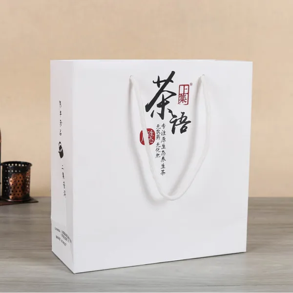 广告促销礼品袋 彩色手提袋 白卡纸包装袋印刷logo