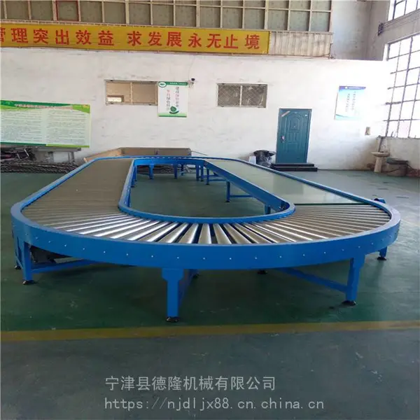 德隆定制伸缩滚筒输送机仓库车间辊道输送机流水线