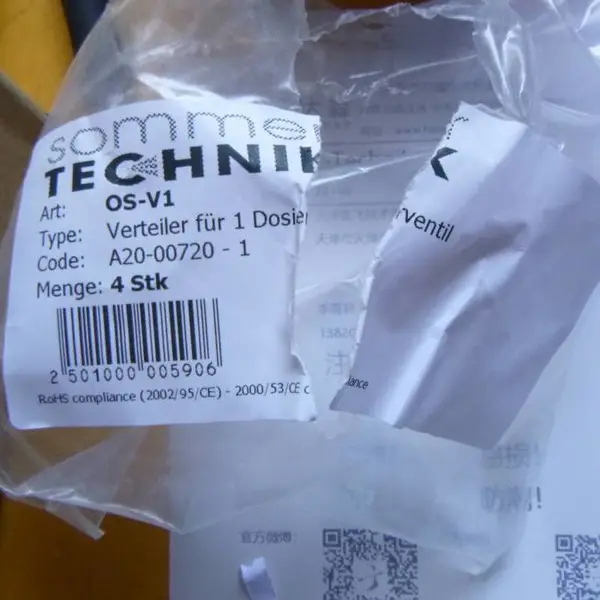 Sommer-Technik雾化器ZN / ZN HEAD参数用于汽车行业