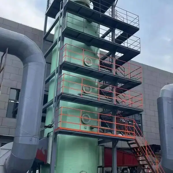 福兴烟气脱硫塔 不锈钢/玻璃钢材质 砖厂湿法除尘脱硫一体机
