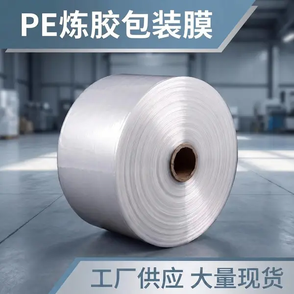 源头工厂PE双层炼胶膜硅胶炼胶专用筒膜隔离膜PE筒料卷膜20-70CM现货可定制