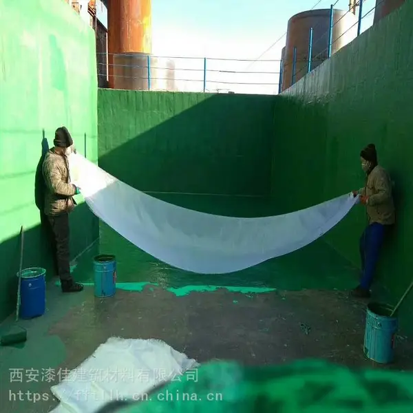 西宁污水厂5布7油环氧玻璃钢防腐 玻璃鳞片胶泥 污水池防腐