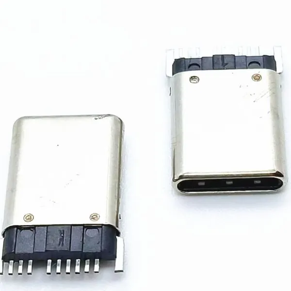 USB 3.1插头 9PIN沉板贴片TYPE C公头 无插脚 单排SMT 佰连电子