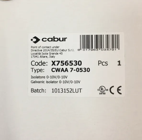 ��Ӧ CABUR ��ѹ����ģ�� CWAA7-0530 ***LATOR 0-10V/0-10V