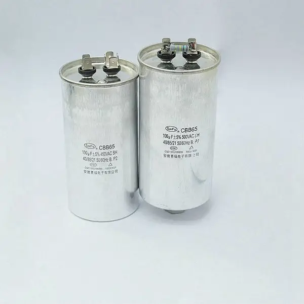 供应赛福CBB65 100uf 450VAC大功率照明灯具补偿电容器