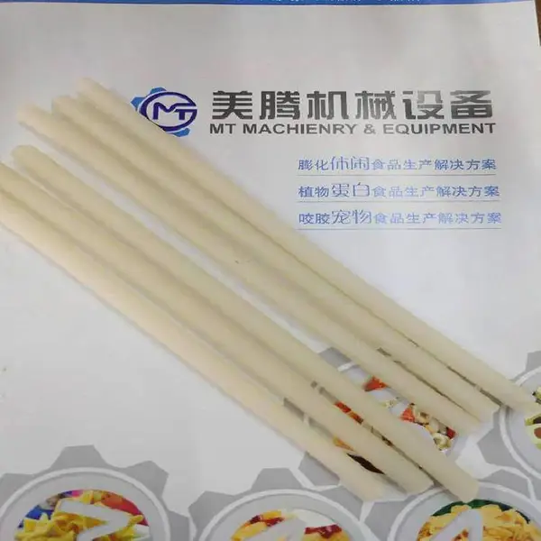 整条可降解大米吸管加工设备 速熟通心粉生产机器出口