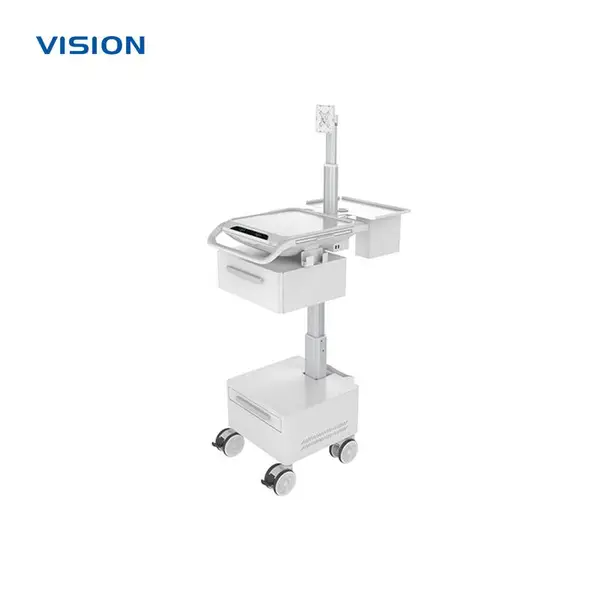 VISION 24026|带抽屉显示器支架设备推车 门诊信息化工作站