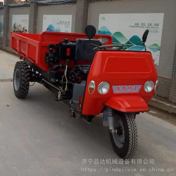 工程自卸三轮翻斗车 柴油工地三轮车 小型农用三轮自卸车