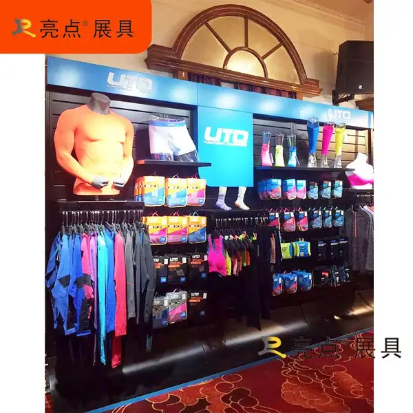 亮点展具专业制作服装展架鞋帽陈列架中岛架靠墙展示架服装展示道具LD工厂直发