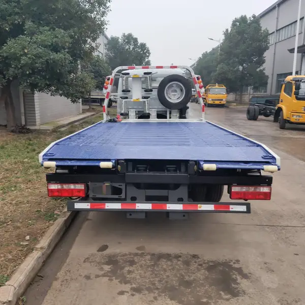 解放红塔平板一拖二 蓝牌清障车 品质过硬