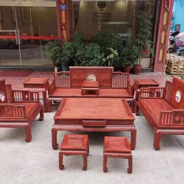 广州家具回收 酸枝花梨紫檀古典沙发太师椅收购