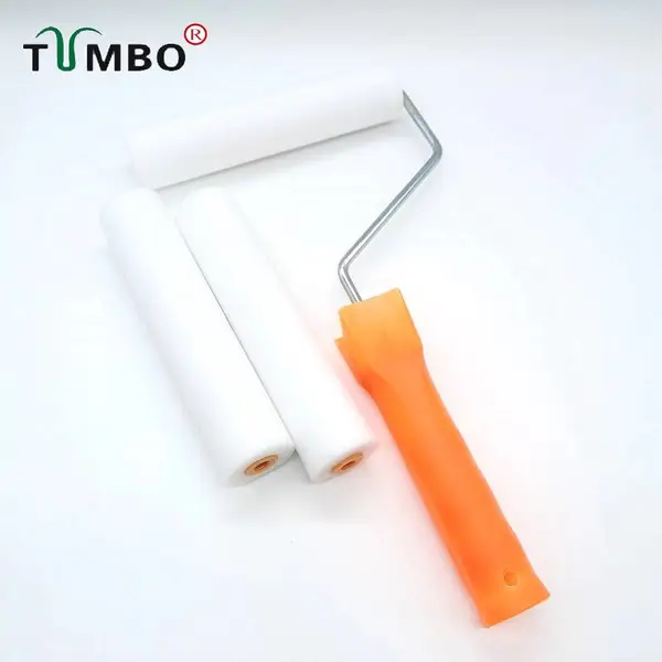工厂直销TUMBO6寸油性平头海绵滚筒刷环氧涂漆金属漆涂刷补漆专用