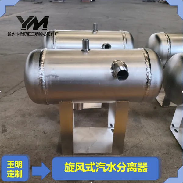 玉明过滤旋风汽水分离设备 真空机组管路汽水分离工况 负压适配成熟案例